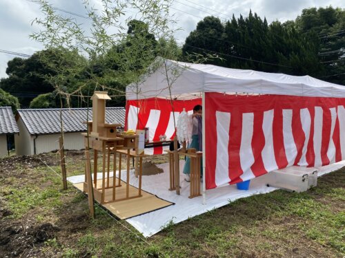 熊本市北区M様邸　地鎮祭です。