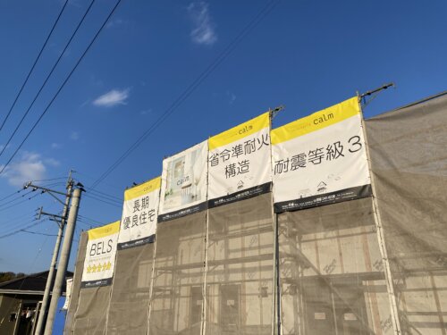 菊陽９号地モデルハウス　新築中