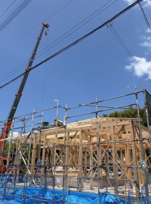 玉名市 H様邸 平屋25坪　注文住宅 棟上げ 耐震等級3　by 社長